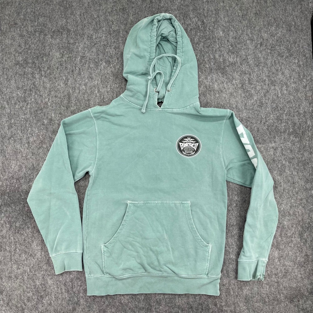 Panchos Surf Shop Hoodie Mens Small Pismo Beach California Seafoam Green Graphic